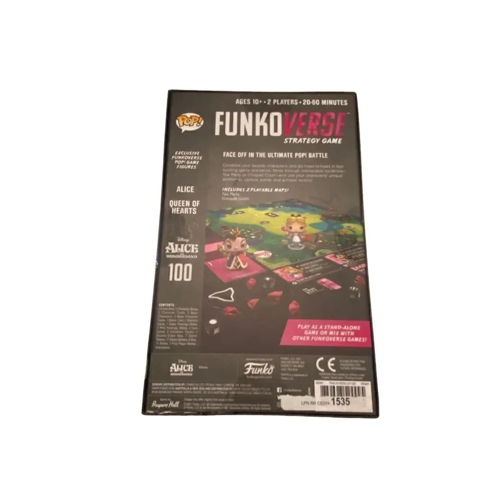 FunkoVerse Alice In Wonderland Strategy Game NWT